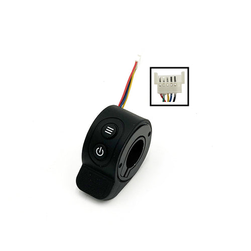 Acelerador 2 interruptores azul Ceoctec Bongo Serie A (Negro)