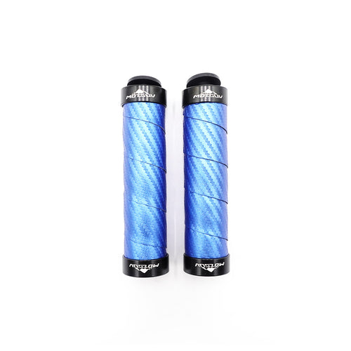 Mangos de carbono azul/negro/rojo (Azul)