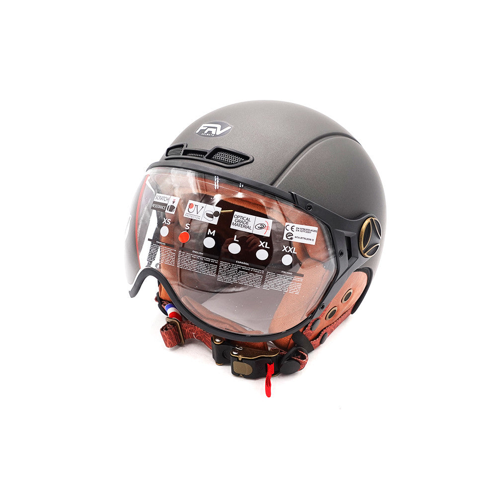 Casco JET grafito mate (talla S a XL)