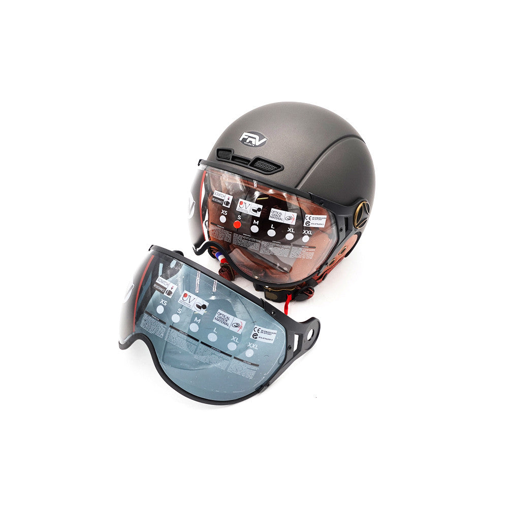 Casco JET grafito mate (talla S a XL) (S)