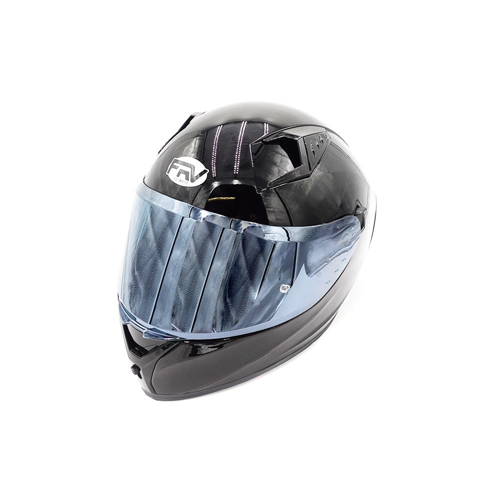Casco integral negro (talla S a XL)
