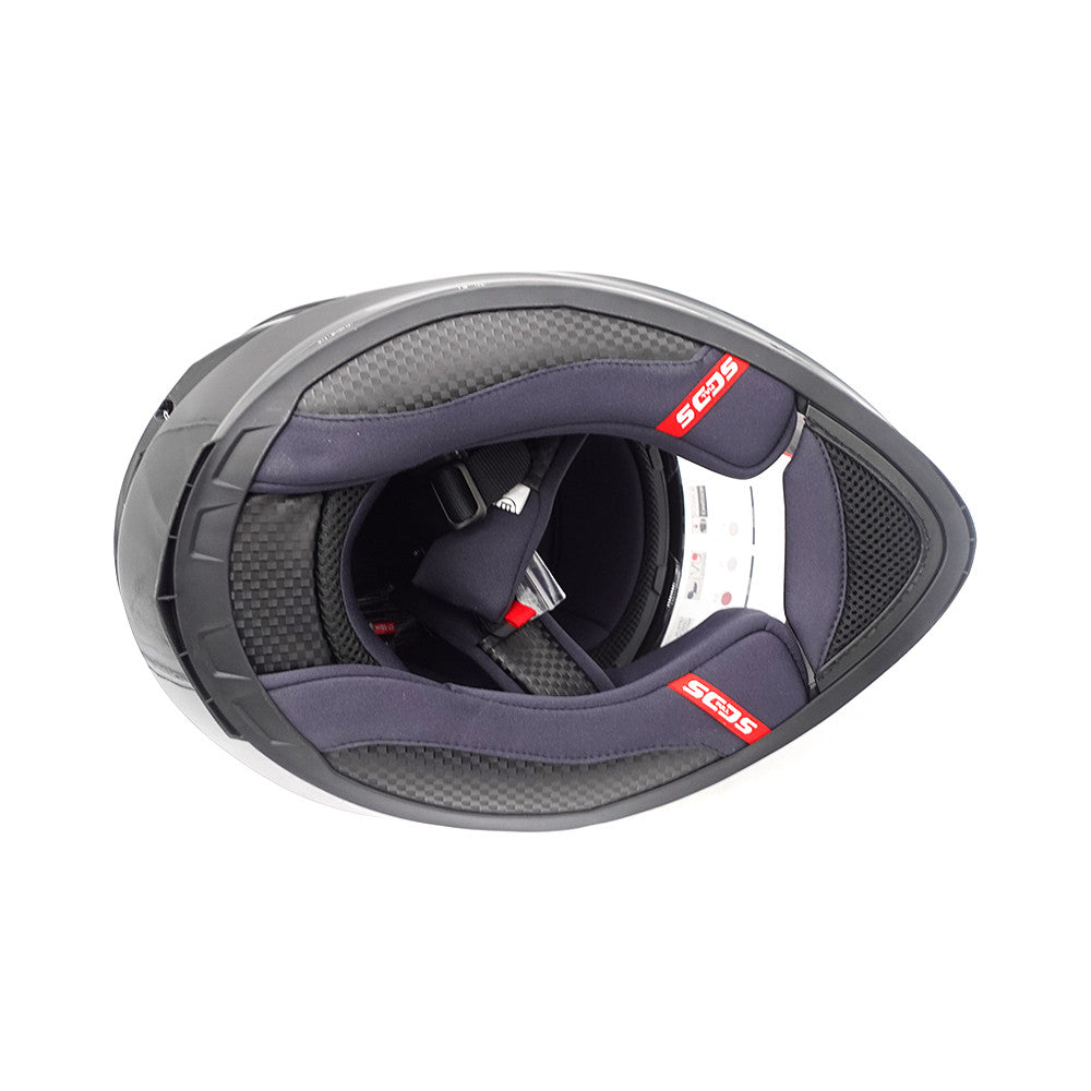 Casco integral negro (talla S a XL) (S)