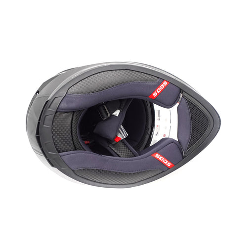 Casco integral negro (talla S a XL) (M)
