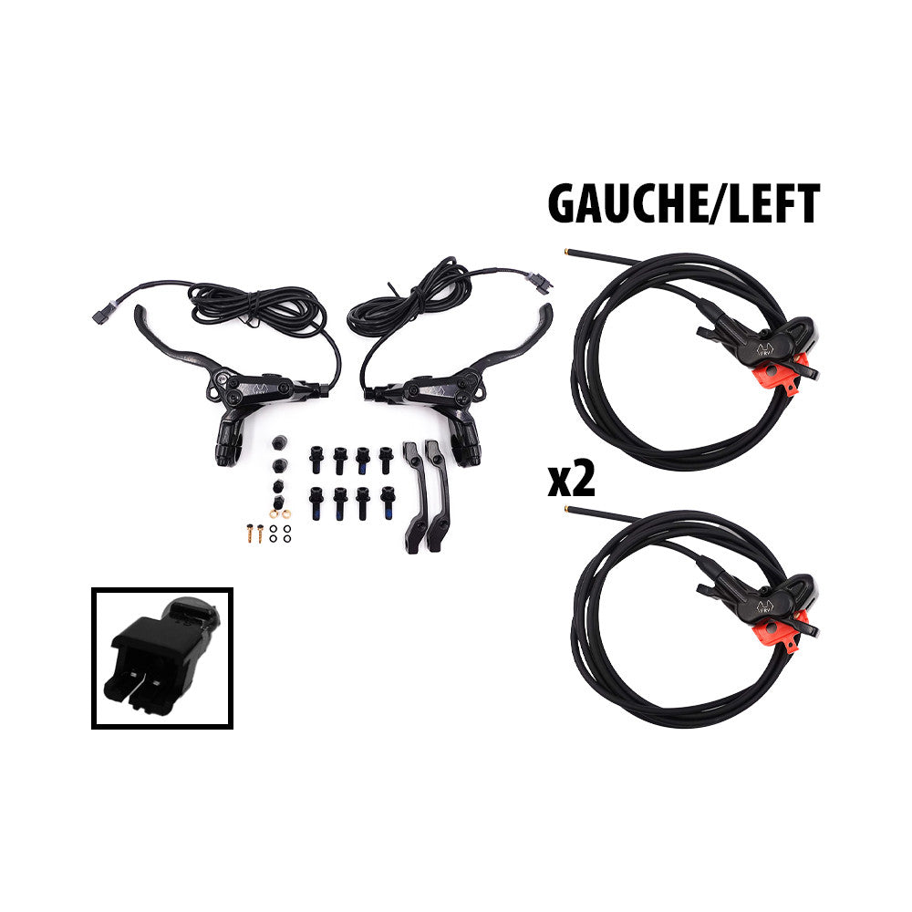 Kit de frenos hidráulicos de 4 pistones  Conector SM (2 pinzas izquier