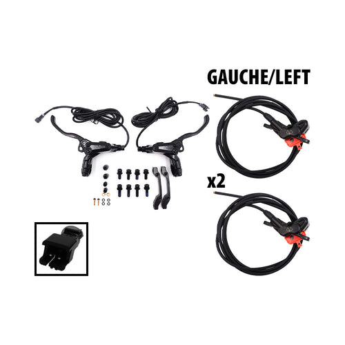 Kit de frenos hidráulicos de 4 pistones Conector SM (2 pinzas izquierdas)