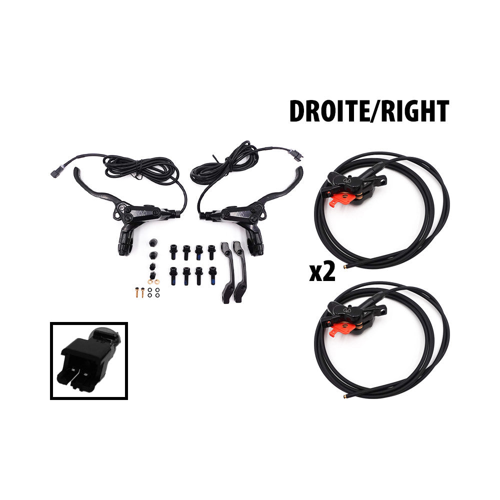 Kit de Freno Hidráulico de 4 Pistones Connecteur SM (2 Pinzas Trasera 