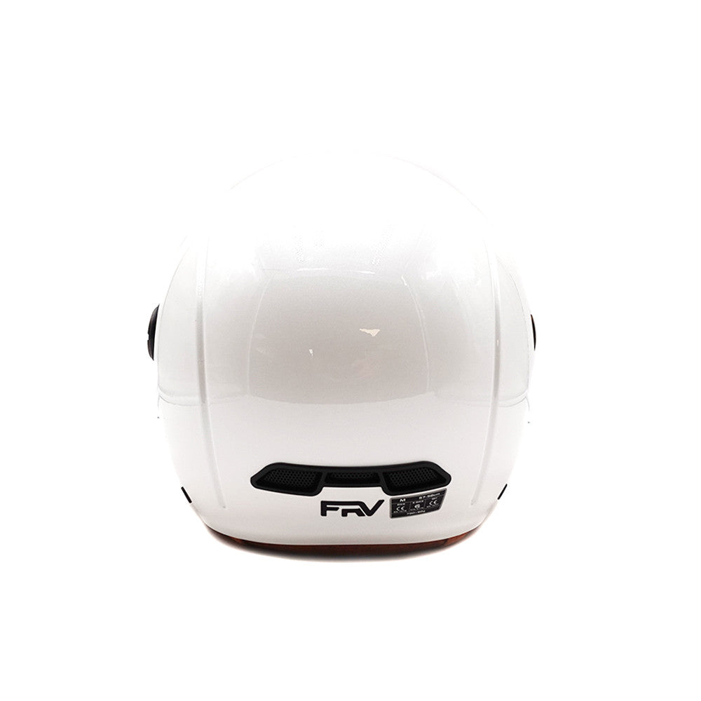 Casco JET  blanco brillante (tallas XS a XXL) (XXL)