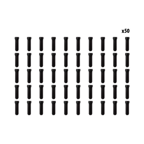 Topes de cable negros x50 unidades
