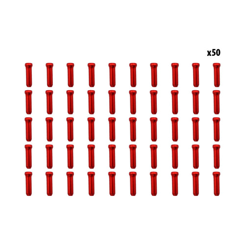 Topes de cable rojos x50 uds