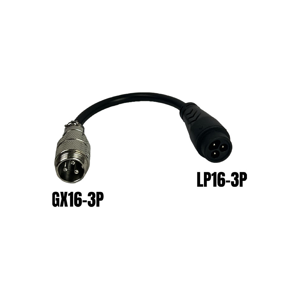 Adaptador GX16-3P macho a LP16-3P hembra