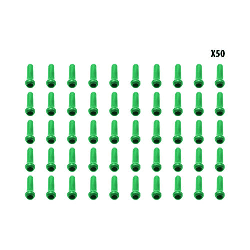 Topes de cable verdes x50 uds