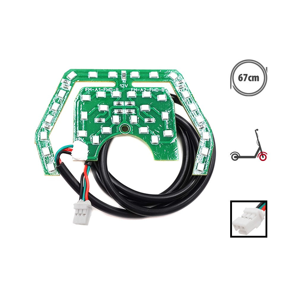 Iluminación ambiental delantera para el chasis Kukirin A1