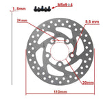 Disco de freno DV5-2 110mm 5H plata para Xiaomi Essential y 1S modelo nuevo