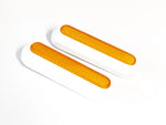Tapas laterales traseras blancas con catadióptrico reflectantes para Xiaomi (2 unidades)