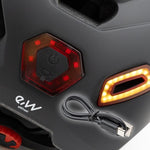 Casco CP02 urben con intermitente negro talla única