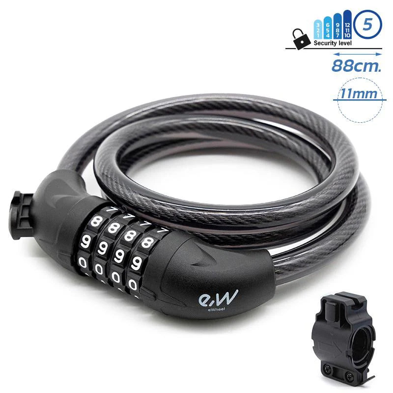 Candado de cable con contraseña