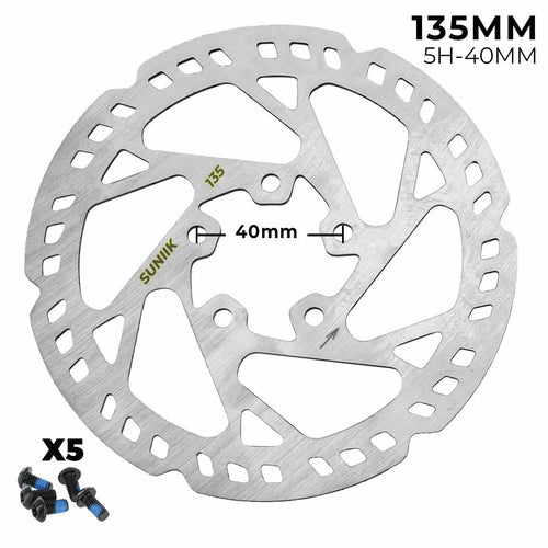 Disco de freno 135mm para Xiaomi PRO / PRO 2  - Dentado (5H - 40MM) [Suniik]