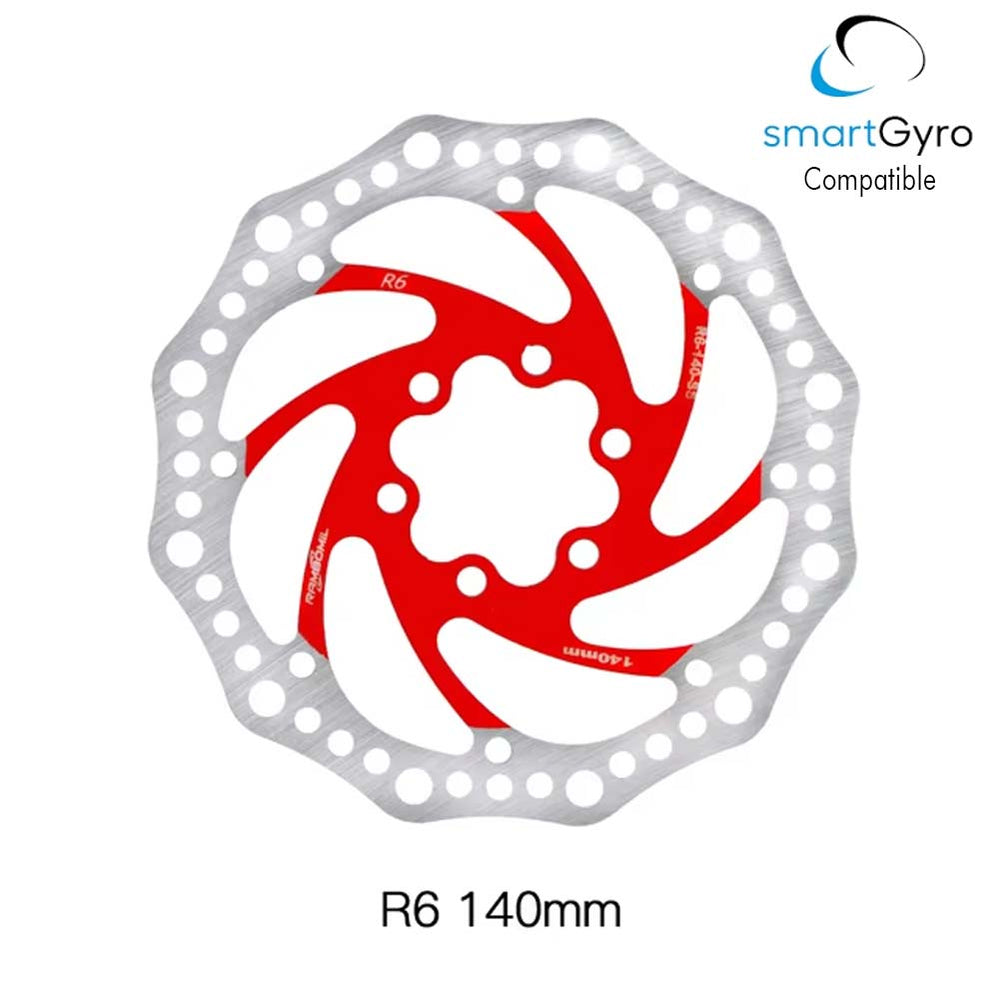 Disco de freno R6.1 140mm 6H rojo