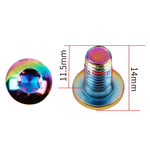 Tornillos de disco arcoíris (Pack 12 unidades)