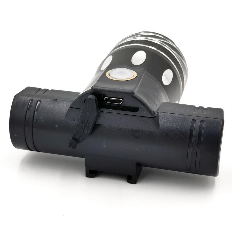 Wiederaufladbarer LED-Scheinwerfer mit Lenkerhalterung