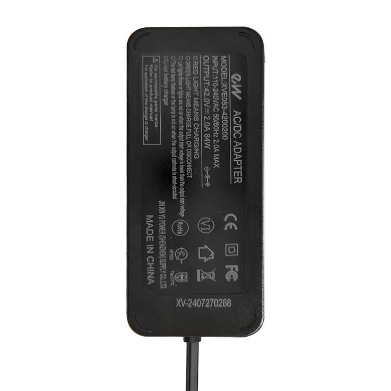 Cargador premium 36V (salida 42v) 2A conector DC 5,5x2,5mm