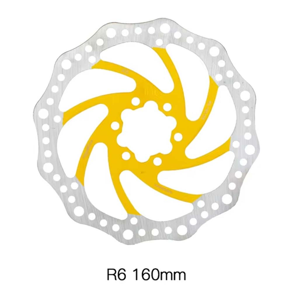 Disco de freno 160mm amarillo – 6 agujeros