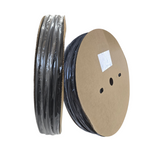 Tubo termorretráctil adhesivo de doble pared negro de 100 m - 1 rollo 3:1 (6,4 mm)