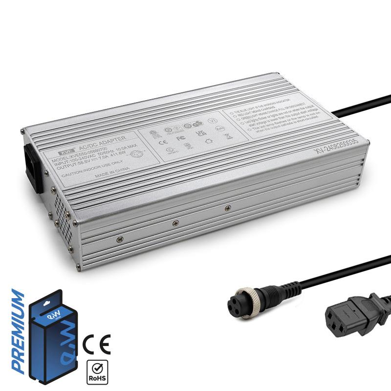 Cargador 52V (salida 58,8v) 7A conector GX16 o LP16