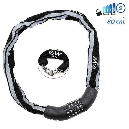 Candado LK017 de cadena con funda reflectante