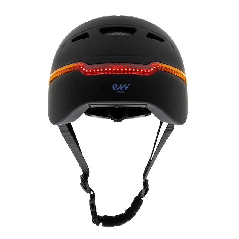 Casco negro coniluminación inteligente/Bluetooth Negro - INtermitente
