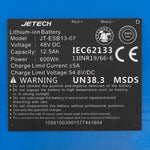 Batería 48V 12,5A/h para Urbanglide ECROSS PRO BOOST Dual Motor/Smartgyro CROSSOVER