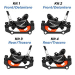 Kit 4 freno hidráulico negro A5-D Trasero [Nutt]