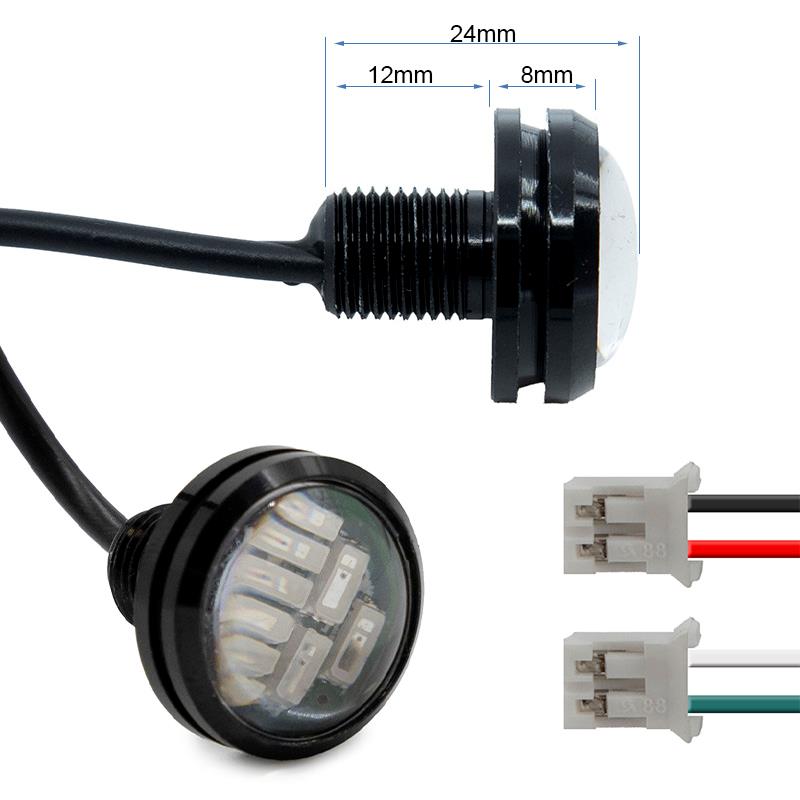 Led ojo de águila rojo 12-20V [Minimotors]