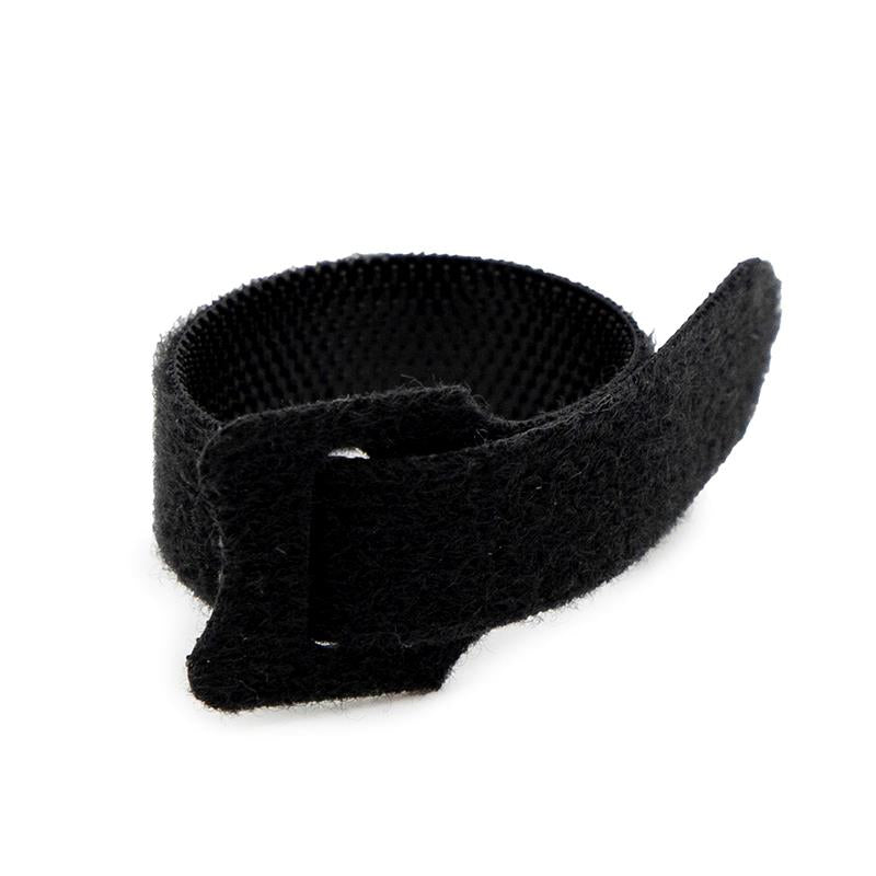 Tira de velcro sujetacables negra - 10 x 110mm
