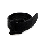 Tira de velcro sujetacables negra - 10 x 110mm