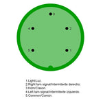 Botonera para luz y claxon