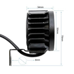 Faro led con claxon FC1 12-72v