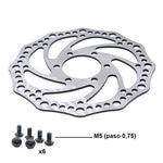 Disco de freno R6,2 140mm 6H plata - 48mm