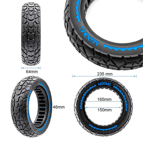 Rueda maciza ultraligera offroad 10x2,5
