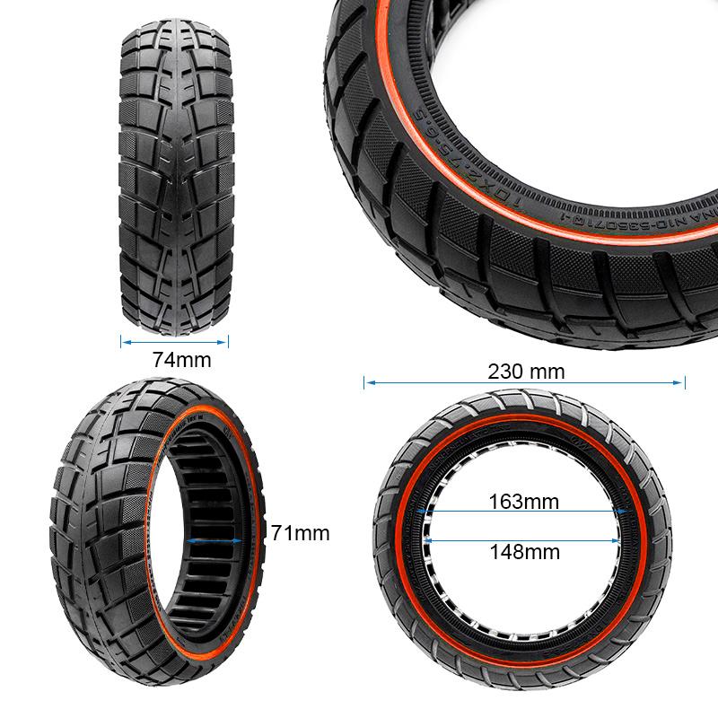 Rueda maciza ultraligera offroad 10x2,75-6,5/B55 - linea