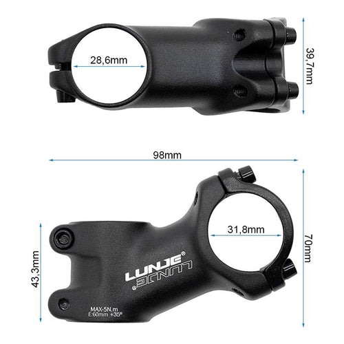 Potencia para manillares de 31,8mm EWPM-004 con elevación de 35º