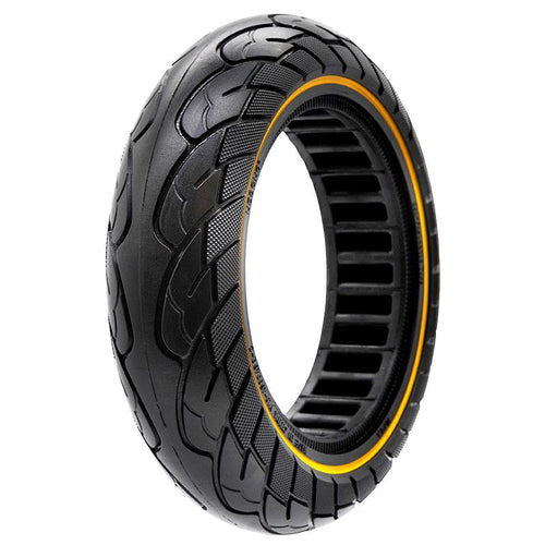 Rueda maciza ultraligera 10x2,5-6,5/B44  línea amarilla [Nedong]