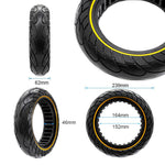 Rueda maciza ultraligera 10x2,5-6,5/B44  línea amarilla [Nedong]