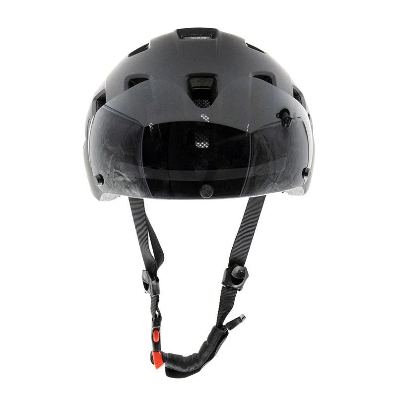 Casco negro Sport con pantalla