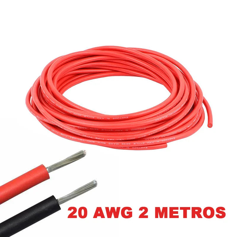 Câble électrique flexible en silicone 20 AWG (2 m)