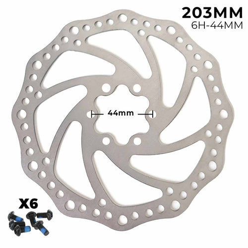 Disco de freno 203mm - Dentado (6H -44MM)
