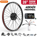 Kit conversión de bicicleta eléctrica motor trasero 500W 48V – 26 pulgadas (Display: EKD01) [Bafang]