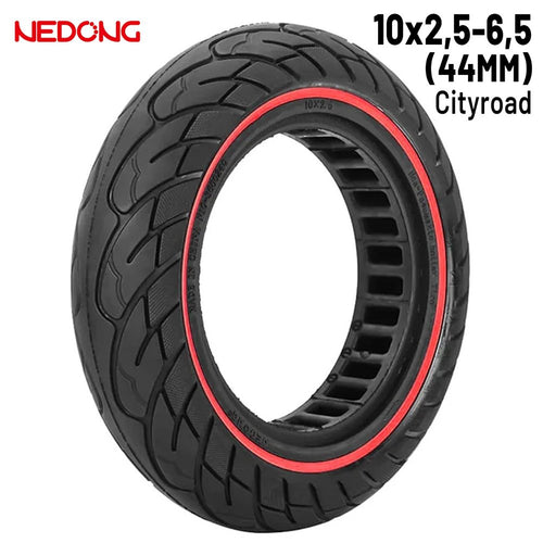 Rueda maciza 10x2,5-6,5 Rojo (44MM) [Nedong]