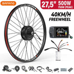 Kit conversión de bicicleta eléctrica con motor trasero 500W 48V – 27,5 pulgadas (Display: EKD01) [Bafang]