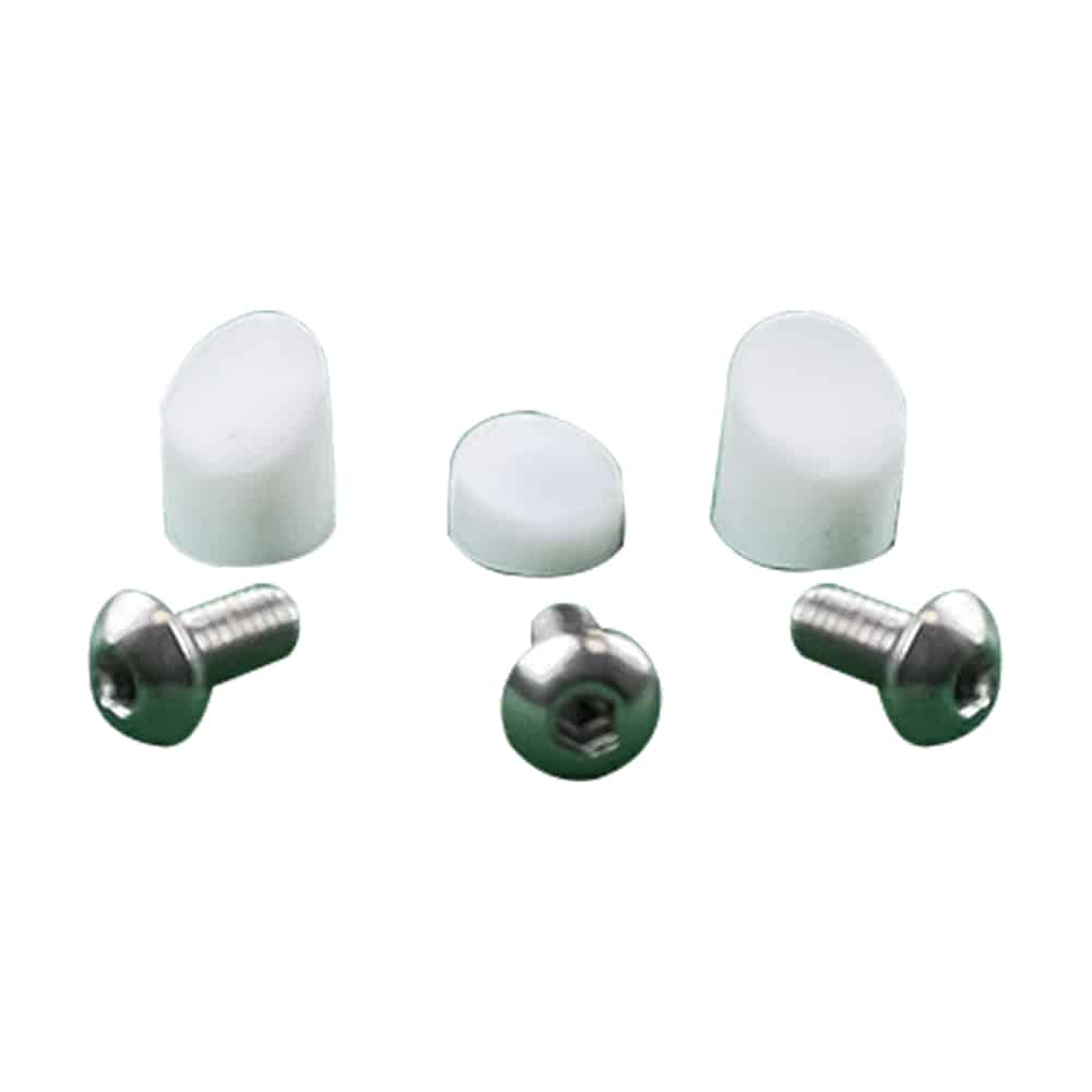 Tapones guardabarros blancos y 3 tornillos inoxidables Xiaomi M365 & P
